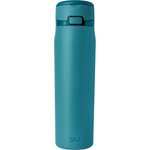 image:imageSimple Modern Mesa Loop Water Bottle with Covered Straw and Handle  30oz Cup Holder Friendly Insulated Stainless Steel Bottles for Travel Sports and School  Seaside StripesMaui