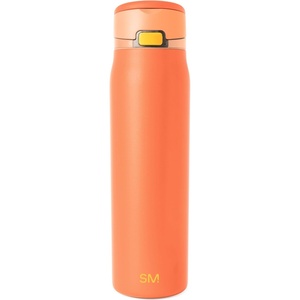 image:imageSimple Modern Mesa Loop Water Bottle with Covered Straw and Handle  30oz Cup Holder Friendly Insulated Stainless Steel Bottles for Travel Sports and School  Seaside StripesCitrus