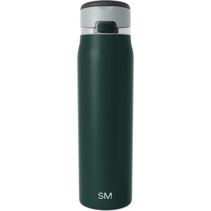 image:imageSimple Modern Mesa Loop Water Bottle with Covered Straw and Handle  30oz Cup Holder Friendly Insulated Stainless Steel Bottles for Travel Sports and School  Seaside StripesGlacier Pine