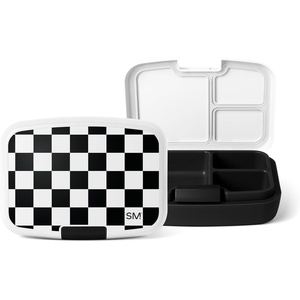 image:imageSimple Modern Minecraft Porter Bento Lunch Box  BPA Free LeakResistant Dishwasher Safe  Lunch Container for Girls Boys Toddlers Kids  3 Compartments Minecraft MashupPattern Black and White Checkmate