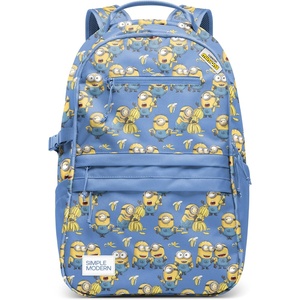 image:imageSimple Modern Ellis Backpack for School  Medium 20L Elementary Middle and High School Bookbag for Kids and Teens  Girls and Boys  Daylight CourduroyMinions Unite