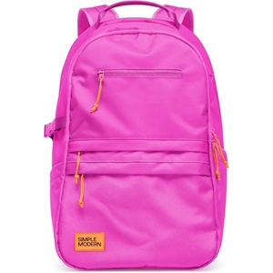 image:imageSimple Modern Ellis Backpack for School  Medium 20L Elementary Middle and High School Bookbag for Kids and Teens  Girls and Boys  Daylight CourduroyRaspberry Vibes